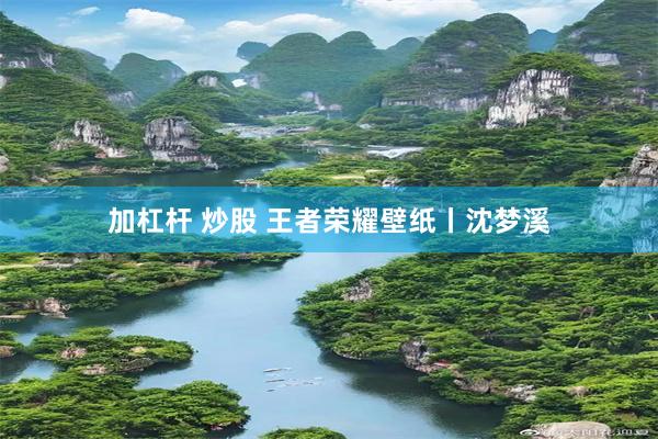 加杠杆 炒股 王者荣耀壁纸丨沈梦溪