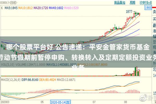 哪个股票平台好 公告速递：平安金管家货币基金劳动节假期前暂停申购、转换转入及定期定额投资业务