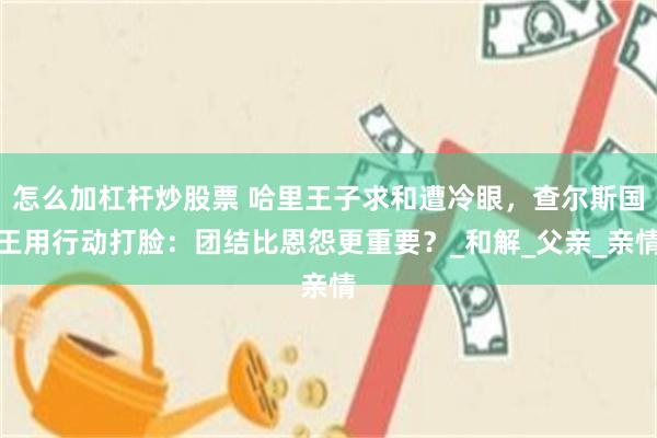 怎么加杠杆炒股票 哈里王子求和遭冷眼，查尔斯国王用行动打脸：团结比恩怨更重要？_和解_父亲_亲情