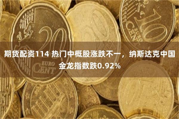 期货配资114 热门中概股涨跌不一，纳斯达克中国金龙指数跌0.92%